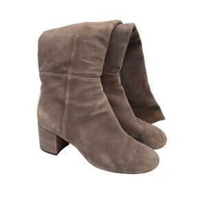 Halogen Women’s Gray Felt Knee High Boots Size 7.5 – Stylish Winter Tall Shoes